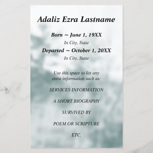 エンジェル祈りの言葉葬儀サービスのお知らせ (裏面)