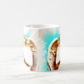 エンジェル祈ズアクアブルースカイスピリチュアルコーヒーマグ コーヒーマグカップ (中央)