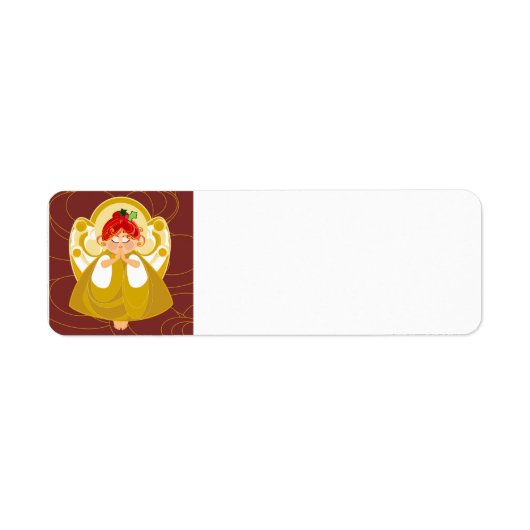 エンジェル祈差出人住所ラベル ラベル (正面)