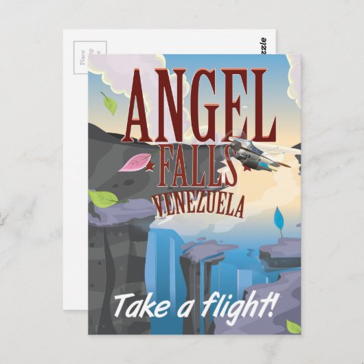 エンジェル秋ベネズエラ旅行ポスター ポストカード (正面/裏面)