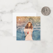 エンジェル絵を描ズのミニノテカード2.5インチ ノートカード (正面/裏面インサイチュ)