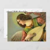 エンジェル絵画ズとマンドリン ポストカード (正面/裏面)