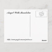 エンジェル絵画ズとマンドリン ポストカード (裏面)