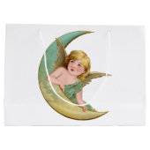 エンジェル絵画ムーン ラージペーパーバッグ (裏面)