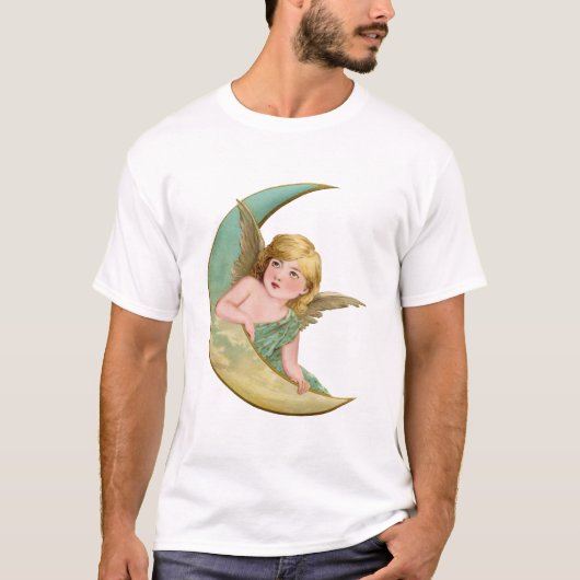 エンジェル絵画ムーン Tシャツ (正面)