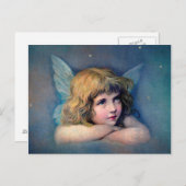 エンジェル絵画ヴィンテージ ポストカード (正面/裏面)