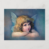 エンジェル絵画ヴィンテージ ポストカード (正面)