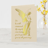 エンジェル考えるズ・オブ・ユーとことわざ・ア・祈りの言葉 カード (黄色い花)