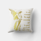 エンジェル考えるズ・オブ・ユーとことわざ・ア・祈りの言葉 クッション (裏面)