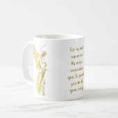エンジェル考えるズ・オブ・ユーとことわざ・ア・祈りの言葉 コーヒーマグカップ (正面左)