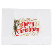 エンジェル華美・メリー・クリスマス・レトロ ラージペーパーバッグ (裏面)