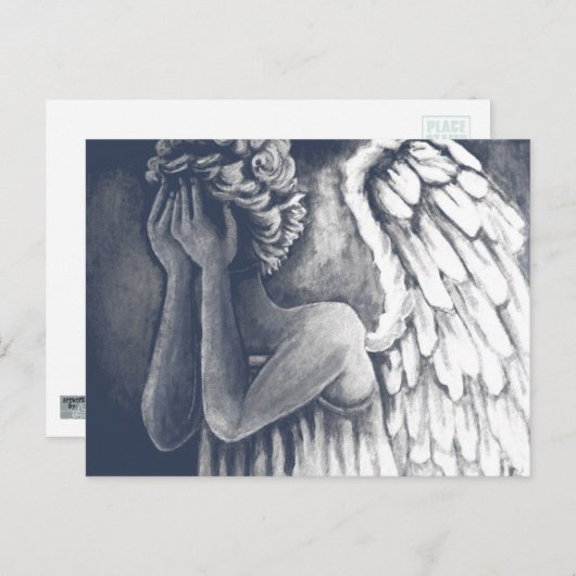 エンジェル落ちたアートポストカード ポストカード (正面/裏面)