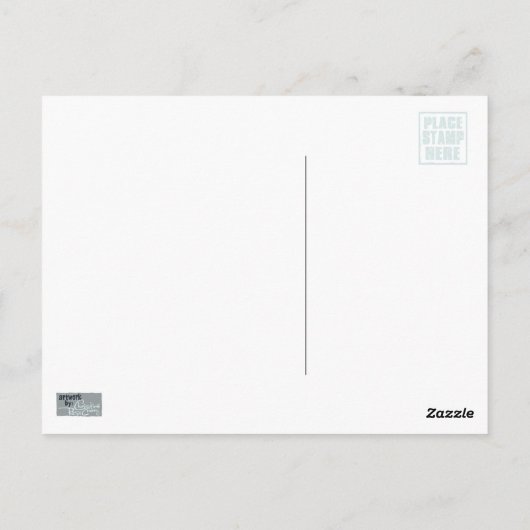 エンジェル落ちたアートポストカード ポストカード (裏面)