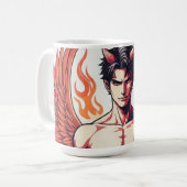 エンジェル落ちたカップ コーヒーマグカップ (正面左)