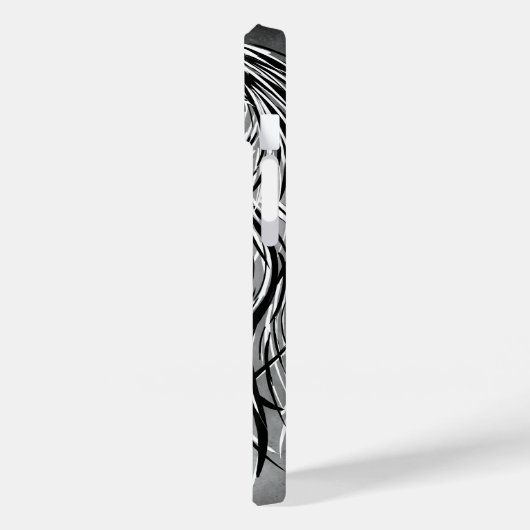 エンジェル落ちたググレーモノクロ Case-Mate iPhoneケース (裏面 / 左)