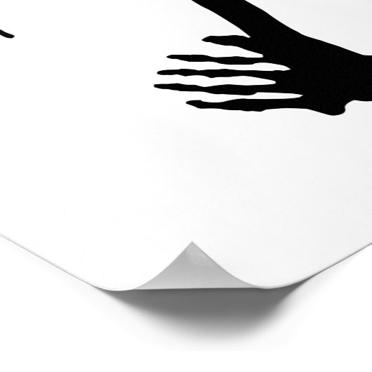 エンジェル落ちたスケルトン引用文ワイズワーズアート ポスター (角)