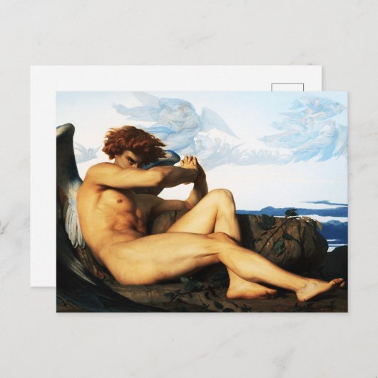 エンジェル落ちたズ絵を描バイアレキサンドレカバネル ポストカード (正面/裏面)