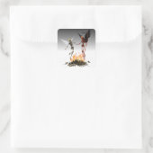 エンジェル落ちたデーモンデビルハロウィーン スクエアシール (バッグ)