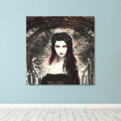 エンジェル落ちた |ダークアート キャンバスプリント (インサイチュ (ウッドフロア))