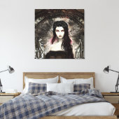 エンジェル落ちた |ダークアート キャンバスプリント (インサイチュ (寝室))