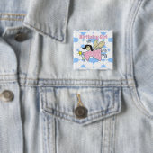 エンジェル誕生日ガールボタンバッジ 缶バッジ (インサイチュ)