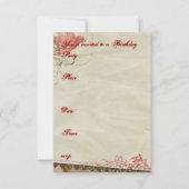 エンジェル誕生日招待 招待状 (裏面)