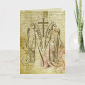 エンジェル賛美ヴァージンメアリーシンボルヴィンテージ カード (正面)