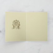 エンジェル賛美ヴァージンメアリーシンボルヴィンテージ カード (内部)