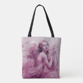 エンジェル遊のライラ雲の上のアンティークピンク トートバッグ (裏面)