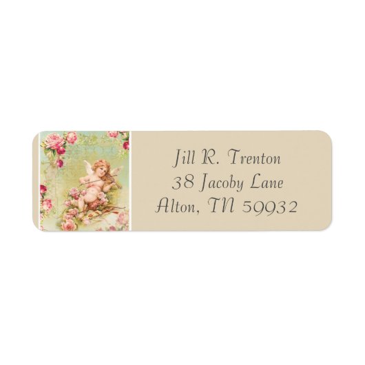 エンジェル遊はバラ付きのバイオリンだ ラベル (正面)