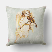 エンジェル遊ズのヴィンテージ紙背景 クッション (裏面)