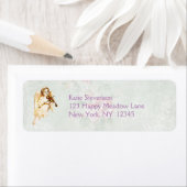 エンジェル遊ズのヴィンテージ紙背景 ラベル (インサイチュ)