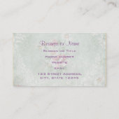 エンジェル遊ズのヴィンテージ紙背景 名刺 (裏面)