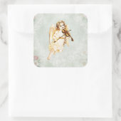 エンジェル遊ズのヴィンテージ背景 スクエアシール (バッグ)