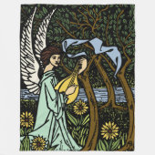 エンジェル遊ズルートバイオーブリーベアドセリ フリースブランケット (正面)