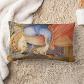 エンジェル遊ズ・ア・フラゲオレット（エドワード・バーン=ジョーンズ） ランバークッション (ブランケット)