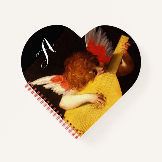 エンジェル遊ズLUTE音楽Cherub Monogram ノートブック (正面)