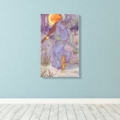 エンジェル遊ミュージシャンズAヴァイオリン、ヴィンテージ音楽 キャンバスプリント (インサイチュ (ウッドフロア))