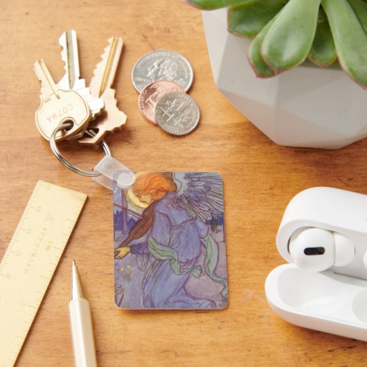 エンジェル遊ミュージシャンズAヴァイオリン、ヴィンテージ音楽 キーホルダー (デスク)