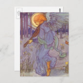 エンジェル遊ミュージシャンズAヴァイオリン、ヴィンテージ音楽 ポストカード (正面/裏面)