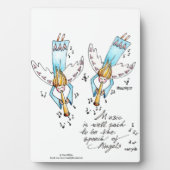 エンジェル遊・イン・ブルーの音楽で私たちの魂のプラーク フォトプラーク (正面)