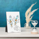 エンジェル遊・イン・ブルーの音楽で私たちの魂のプラーク フォトプラーク (側面)