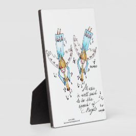 エンジェル遊・イン・ブルーの音楽で私たちの魂のプラーク フォトプラーク