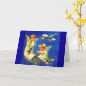 エンジェル郵便 カード (黄色い花)