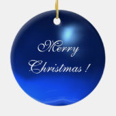 エンジェル金ゴールド赤と青、サファイア宝石の石 セラミックオーナメント (裏面)