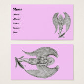 エンジェル鉛筆スケッチ名刺 (正面&裏面)