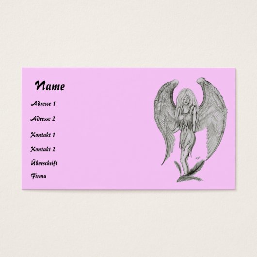 エンジェル鉛筆スケッチ (正面)