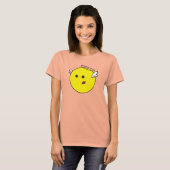 エンジェル顔ウィメンズバーンアウトティー Tシャツ (正面フル)