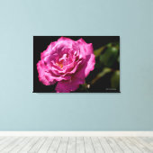 エンジェル顔バラアップクローズ キャンバスプリント (インサイチュ (ウッドフロア))