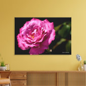 エンジェル顔バラアップクローズ キャンバスプリント (インサイチュ (リビング))